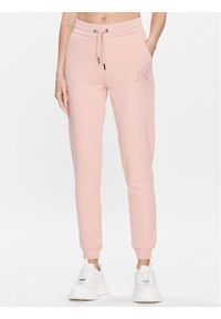 Armani Exchange Spodnie dresowe 3RYP94 YJCZZ 14AO Różowy Regular Fit. Kolor: różowy. Materiał: bawełna