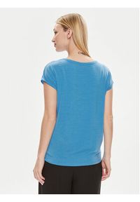 Vero Moda T-Shirt Ava 10284468 Niebieski Regular Fit. Kolor: niebieski. Materiał: lyocell