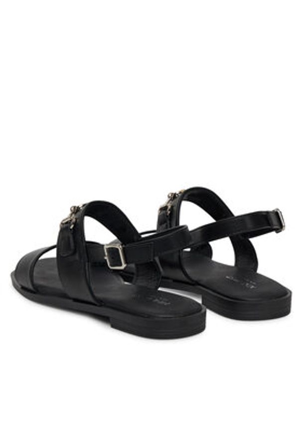Nine West Sandały 678322-CCC Czarny. Kolor: czarny. Materiał: materiał, syntetyk