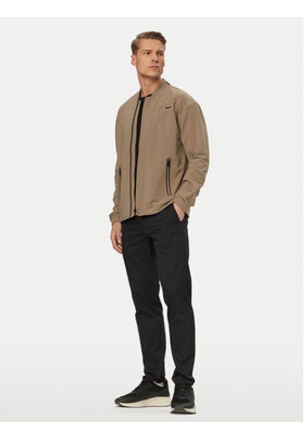 BOSS Bluza Terrace 50558484 Beżowy ciemny Relaxed Fit. Kolor: beżowy. Materiał: syntetyk