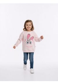 Sinsay - Bluza crewneck z nadrukiem Disney Zwierzogród - różowy. Kolor: różowy. Wzór: motyw z bajki, nadruk #1
