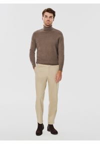 Pako Lorente - PAKO LORENTE – Męski golf w kolorze brązowym. Typ kołnierza: golf. Kolor: brązowy. Materiał: nylon, bawełna. Sezon: jesień #5