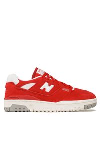 New Balance Sneakersy BB550VND Czerwony. Kolor: czerwony. Materiał: zamsz, skóra