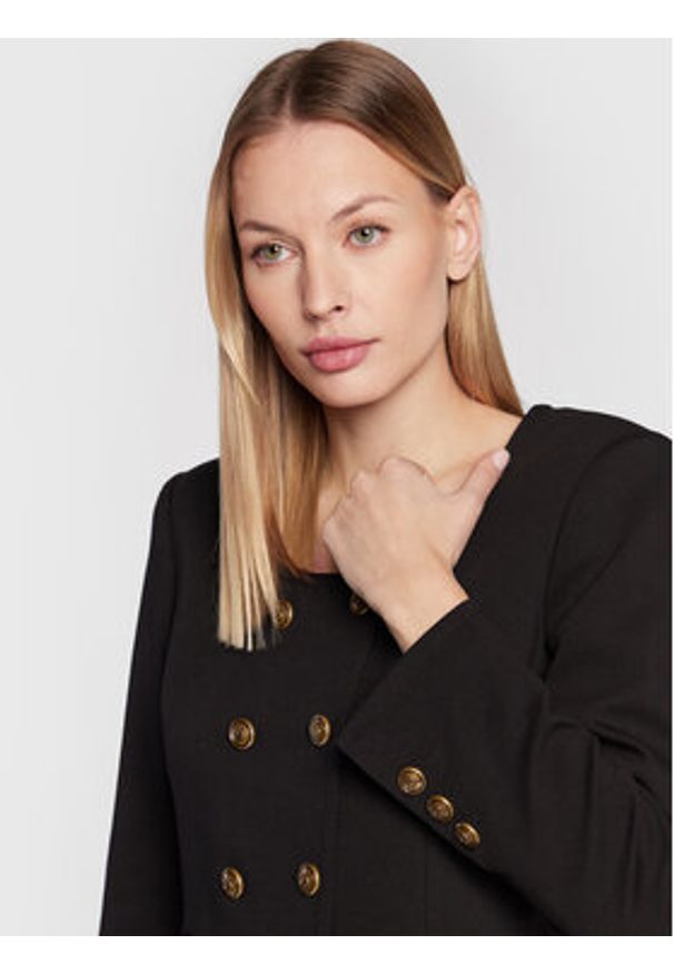 Pinko Marynarka Eugenia 1G1890 1739 Czarny Slim Fit. Kolor: czarny. Materiał: wiskoza
