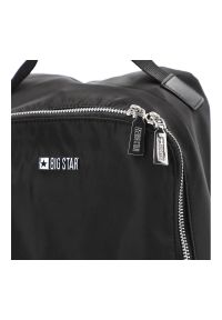 Big Star Accessories - Czarny Stylowy Plecak Damski Big Star. Kolor: czarny. Materiał: materiał. Styl: elegancki #7