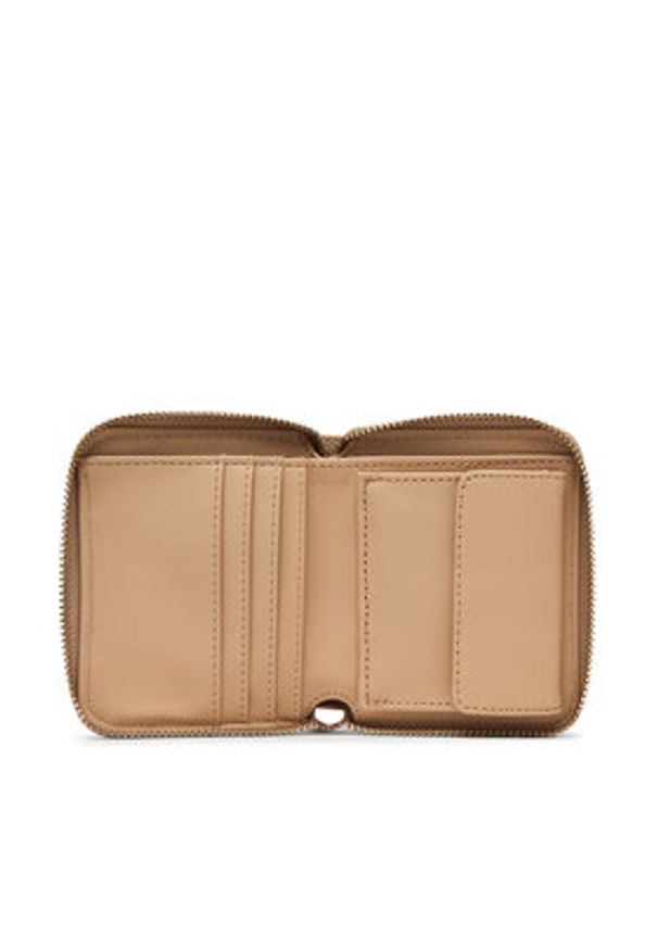 Guess Portfel Carrie Logo Slg SWGP98 98137 Beżowy. Kolor: beżowy. Materiał: skóra