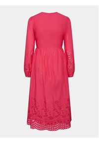 YAS Sukienka codzienna Luma 26032685 Różowy Regular Fit. Okazja: na co dzień. Kolor: różowy. Materiał: bawełna. Typ sukienki: proste. Styl: casual #6