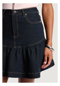 Morgan Spódnica jeansowa 261-JSOUBIA Granatowy Regular Fit. Kolor: niebieski. Materiał: bawełna #3