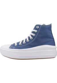 Tenisówki Converse Model Chuck Taylor All Star Move Hi Kolor Niebieski. Kolor: niebieski. Materiał: tkanina