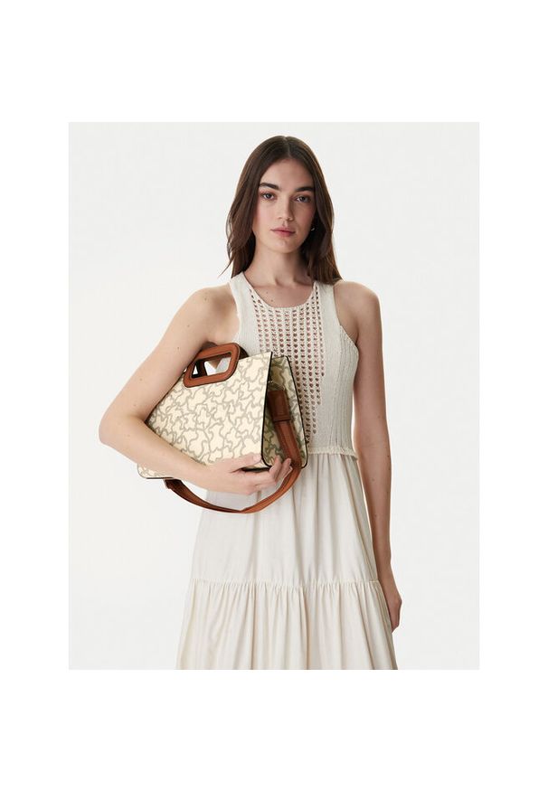 Tous - Torebka TOUS. Kolor: beżowy