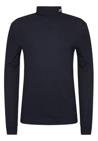 Lacoste Sweter UH2421 Granatowy Regular Fit. Kolor: niebieski. Materiał: bawełna #4
