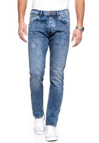 Wrangler - SPODNIE MĘSKIE WRANGLER BOYTON BLUE GOODS W16EHM10G. Stan: obniżony #6