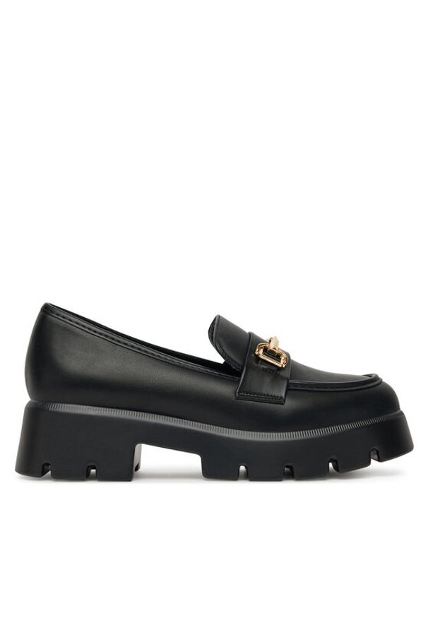 DeeZee Loafersy HXG2052-296A Czarny. Kolor: czarny. Materiał: skóra
