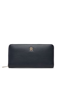 TOMMY HILFIGER - Duży Portfel Damski Tommy Hilfiger. Kolor: niebieski