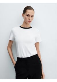 mango - Mango T-Shirt Dolores 67036325 Biały Regular Fit. Kolor: biały. Materiał: bawełna