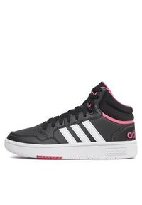 Adidas - adidas Sneakersy Hoops 3.0 Mid Shoes IG7896 Czarny. Kolor: czarny. Materiał: skóra #6