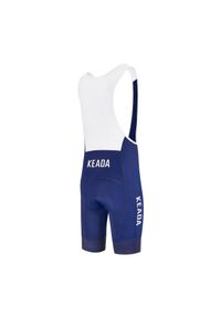KEADA SPORTS - Damskie spodnie kolarskie z szelkami Essential – Granatowe. Kolor: niebieski. Długość: długie. Sport: kolarstwo