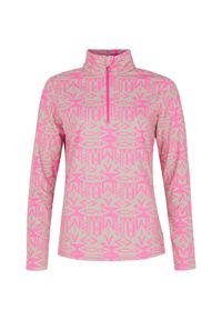 Damski polar 1/4 zip Protest Kacey. Kolor: czerwony, różowy, wielokolorowy. Materiał: polar. Sezon: zima. Sport: narciarstwo