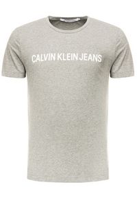 Calvin Klein Jeans T-Shirt Core Institutional Logo J30J307855 Szary Regular Fit. Kolor: szary. Materiał: bawełna