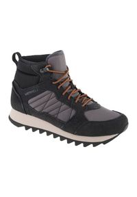 Buty Merrell Alpine Sneaker Mid Plr Wp 2 M J004289 czarne. Zapięcie: sznurówki. Kolor: czarny. Materiał: tkanina, zamsz, skóra, guma #1