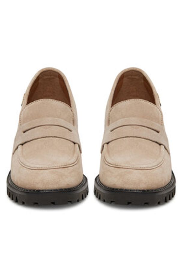 G-Star RAW - G-Star Raw Loafersy WI34-JANELLE-01 Beżowy. Kolor: beżowy. Materiał: skóra, zamsz