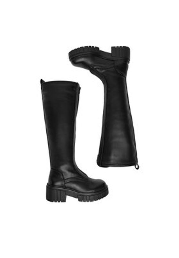 DeeZee Kozaki 13130-8 Czarny. Kolor: czarny. Materiał: syntetyk, materiał