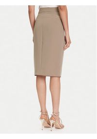 Marciano Guess Spódnica midi 5YGD07 7357A Beżowy Regular Fit. Kolor: beżowy. Materiał: syntetyk #2