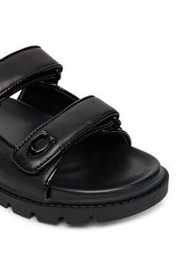 Coach Klapki Sculpted C CBO86 Czarny. Kolor: czarny. Materiał: skóra #5