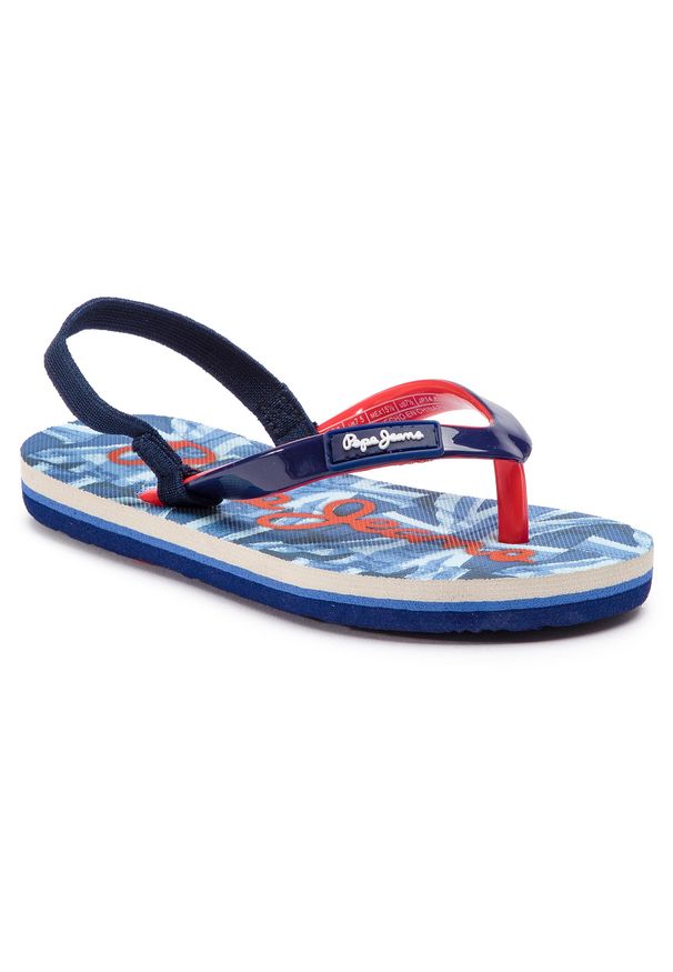 Sandały Pepe Jeans Beach Uk Kids PBS70029 Navy 595. Kolor: niebieski