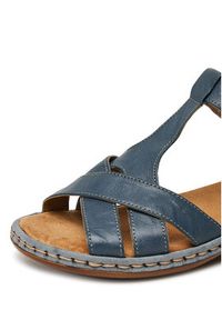 Rieker Sandały 65919-12 Niebieski. Kolor: niebieski. Materiał: skóra #4