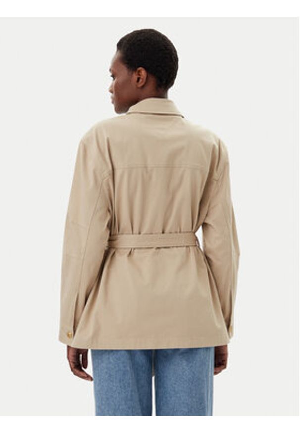 TOMMY HILFIGER - Tommy Hilfiger Kurtka przejściowa WW0WW45933 Beżowy Regular Fit. Kolor: beżowy. Materiał: bawełna