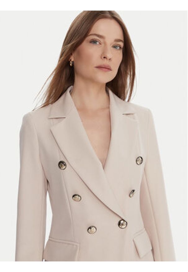 Maryley Marynarka 25IB139/43LA Beżowy Regular Fit. Kolor: beżowy. Materiał: syntetyk