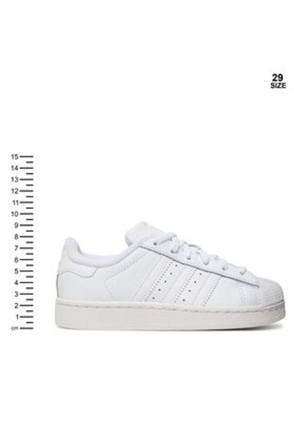 Adidas - adidas Sneakersy Superstar II C JH9982 Biały. Kolor: biały. Materiał: skóra. Model: Adidas Superstar