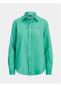Polo Ralph Lauren Koszula Ls Rx Anw St 211920516013 Zielony Regular Fit. Typ kołnierza: polo. Kolor: zielony. Materiał: len #5