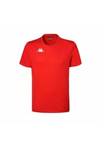 Koszulka dla dzieci Kappa Brizzo. Kolor: czerwony. Materiał: bawełna #1