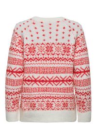 only - ONLY Sweter Xmas Nordic 15354824 Czerwony Regular Fit. Kolor: czerwony. Materiał: syntetyk #6
