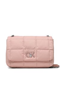 Calvin Klein Torebka Re-Lock Quilt Shoulder Bag Nyl K60K610639 Różowy. Kolor: różowy #1
