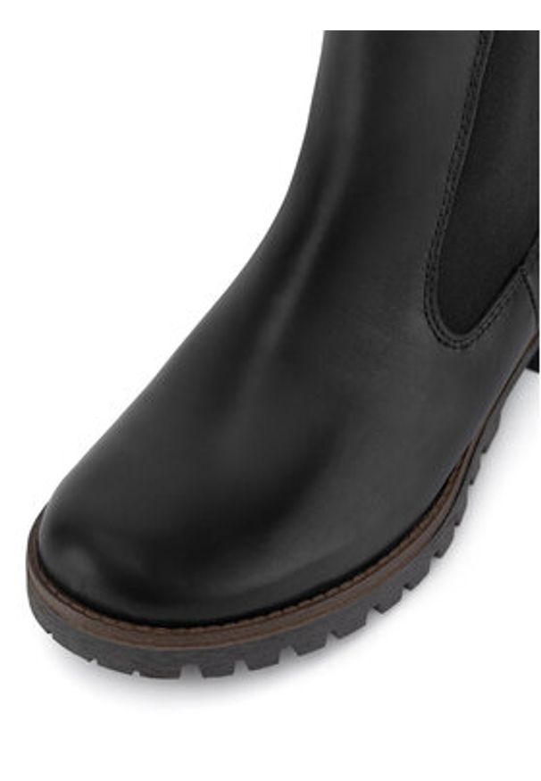 Rieker Botki 78570-00 Czarny. Kolor: czarny. Materiał: skóra