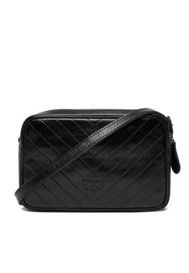 Pinko - PINKO Torebka Carrie Camera Bag Classic Al 25-26 PLTT 104336 A2JC Czarny. Kolor: czarny. Materiał: skórzane