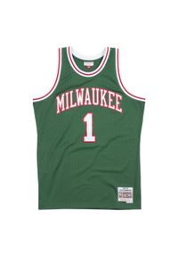 Mitchell & Ness - Koszulka Nba Milwaukee Bucks Oscar Robertson. Kolor: zielony. Sport: koszykówka #1