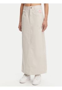 Adidas - adidas Spódnica maxi Allover Print JC8854 Beżowy Regular Fit. Kolor: beżowy. Materiał: bawełna. Wzór: nadruk
