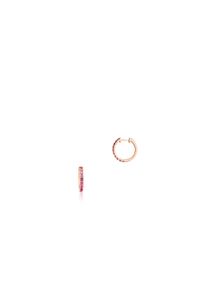 W.KRUK - Kolczyki złote z różowymi szafirami. Materiał: złote. Kolor: różowy, złoty, wielokolorowy. Kamień szlachetny: szafir #1