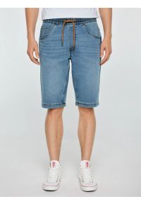 Big-Star - Szorty męskie jeansowe niebieskie Parker 445. Kolor: niebieski. Materiał: jeans. Styl: klasyczny, elegancki #1