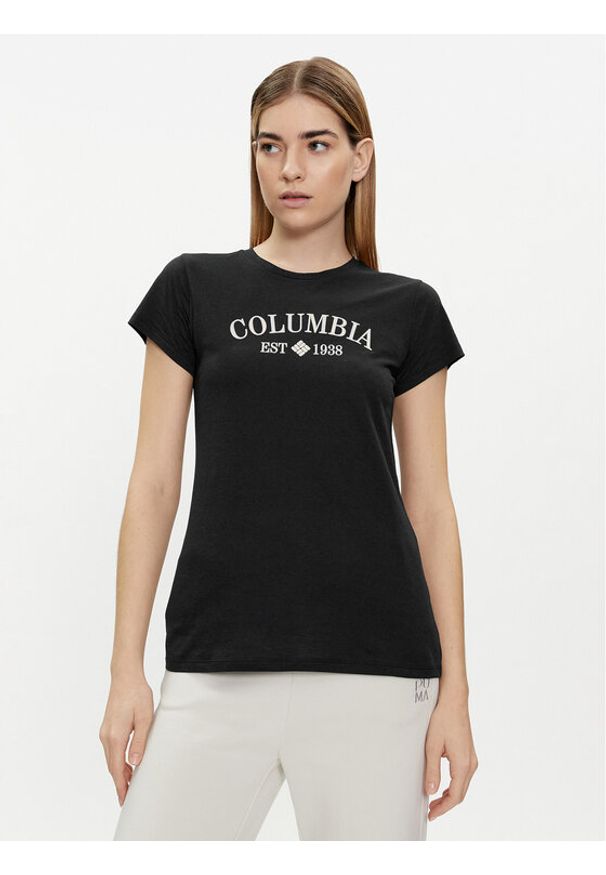 columbia - Columbia T-Shirt Trek™ Graphic 1992134 Czarny Regular Fit. Kolor: czarny. Materiał: syntetyk