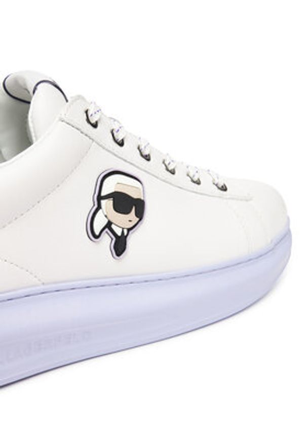 Karl Lagerfeld - KARL LAGERFELD Sneakersy KL62530N Biały. Kolor: biały. Materiał: skóra