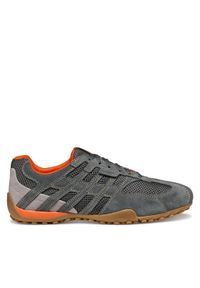 Geox Sneakersy U Snake Original U55MNA 02214 C1006 Szary. Kolor: szary. Materiał: skóra, zamsz #1