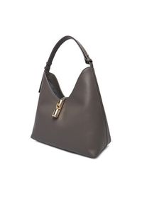 Furla Torebka Goccia M WB01499 BX3104 KH 4283S Szary. Kolor: szary. Materiał: skórzane