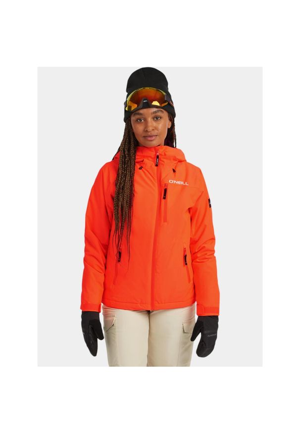 Kurtka Narciarska Damska O'Neill FWC'Cruz. Kolor: żółty, wielokolorowy, pomarańczowy. Materiał: materiał. Sezon: zima. Sport: narciarstwo