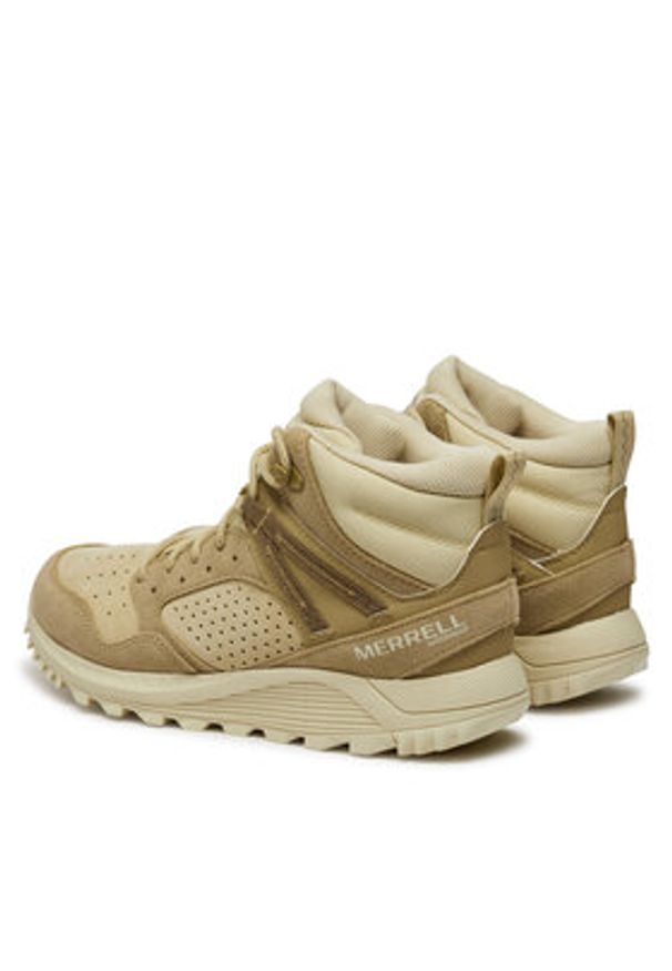 Merrell Trapery Wildwood Mid Ltr Wp J038298 Beżowy. Kolor: beżowy. Materiał: skóra, zamsz