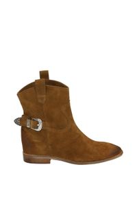 Venezia - ZAMSZOWE BOTKI NA KOTURNIE 2876 CAM CAMEL37. Materiał: zamsz. Szerokość cholewki: normalna. Obcas: na koturnie. Wysokość obcasa: średni #1